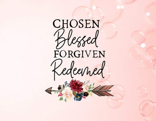 Chosen Blessed - Sipper Bottle - Sipper Bottle - (Drink Up the Word of God) Christian Gift Sipper Bottles for Daily Inspiration