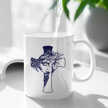 Jesus Cross Mug - Sip with Scripture: Christian Coffee Mugs for Daily Inspiration - Special Gift for Christian Friends