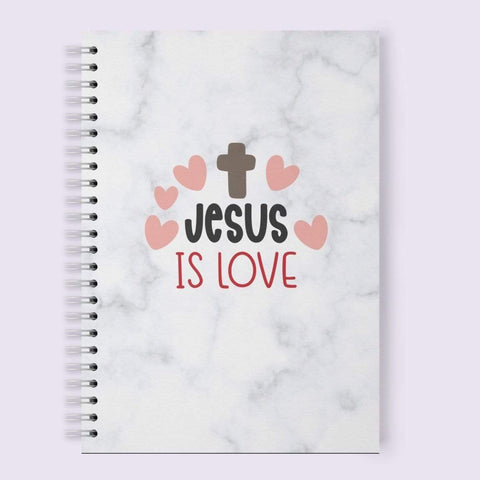 Jesus is Love - NotePad - Christian Note books for Gift - Christian Gift Idea: Bible-Themed Notebook for Devotions, Reflections, and More