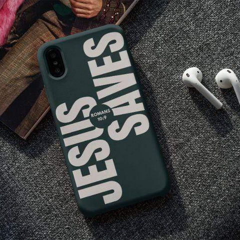 JESUS SAVES - CHRISTIAN MOBILE CASE - CHRISTIAN MOBILE CASE - Inspirational Christian Phone Case: Share Your Faith with This Unique Gift