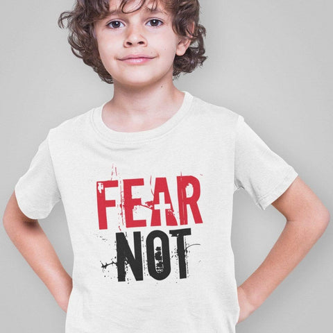 Christian Boys T-Shirts - Fear Not (2) - Share Your Faith with Fun and Durable Christian Apparel Boys T-Shirts