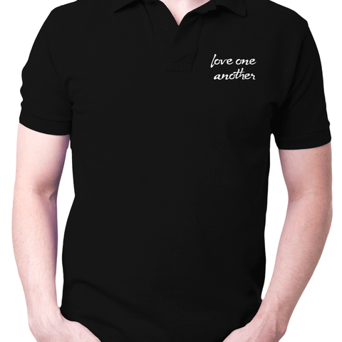 Love one another - Polo T Shirt - Faith-Inspired Christian T-Shirts: Wear Your Beliefs with Pride