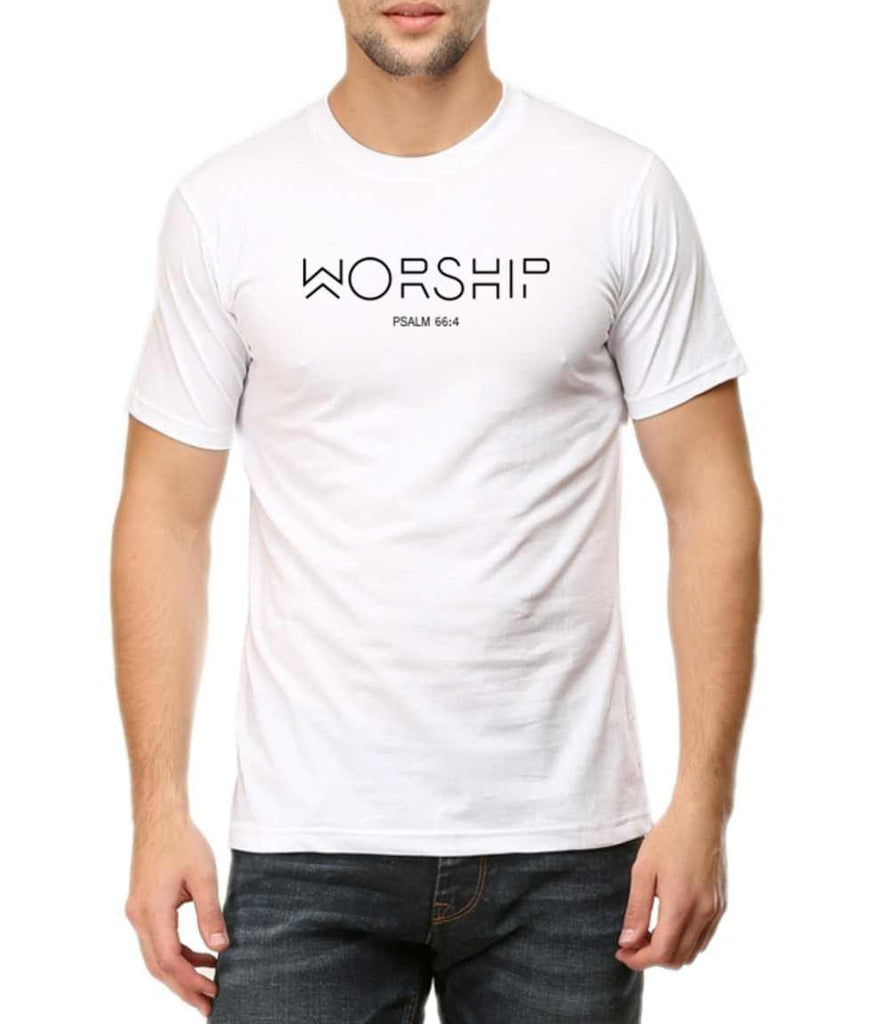 Worship - Christian T-Shirt - Faith-Inspired Christian T-Shirts: Wear Your Beliefs with Pride