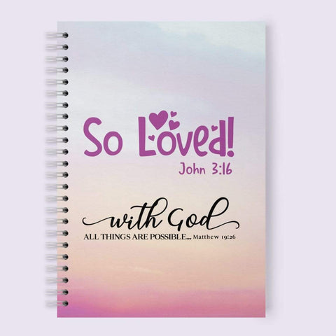 So loved - NotePad - Christian Note books for Gift - Christian Gift Idea: Bible-Themed Notebook for Devotions, Reflections, and More