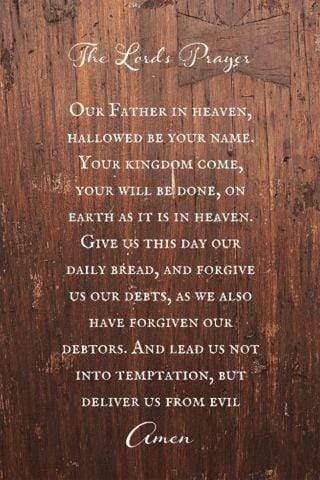 The Lord's Prayer 12 X 18 - Sale - Elegant and Inspiring Christian Wall Frames: The Lord's Prayer Edition