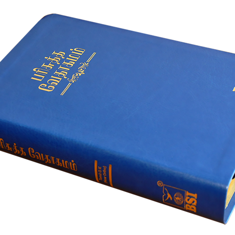 Tamil Bible OV Gilt DY TI Blue PU Yaap